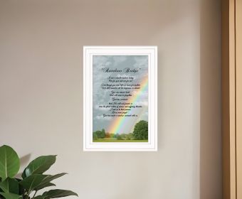 Rainbow Bridge 1 White Framed Print Wall Art