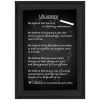 Life Lessons 1 Black Framed Print Wall Art