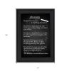 Life Lessons 1 Black Framed Print Wall Art