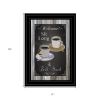 Sit Long Talk Much Chalkboard Framed 2 Black Framed Print Wall Art