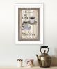 Sit Long Talk Much 1 White Framed Print Wall Art