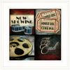 At the Movies I 1 White Framed Print Wall Art