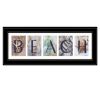 Beach 3 Black Framed Print Wall Art