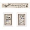 Set Of Three Kitchen Come In White Framed Print Kitchen Wall Art