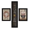 Set Of Three The Primitive Kitchen Black Framed Print Kitchen Wall Art