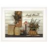 Simply Blessed 1 White Framed Print Kitchen Wall Art