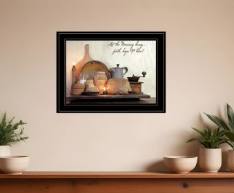 Faith Hope and Love 2 Black Framed Print Kitchen Wall Art