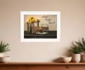 Grateful Thankful Blessing White Framed Print Wall Art