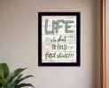 Life is too Short 3 Black Framed Print Wall Art