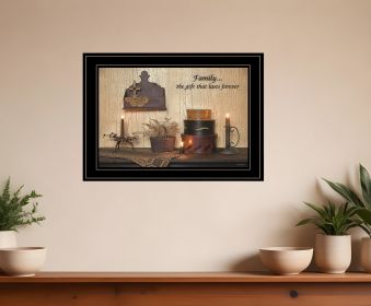 Forever Family 5 Black Framed Print Wall Art