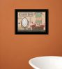 Country Bath 12 Black Framed Print Bathroom Wall Art