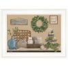 Farmhouse Bath I 2 White Framed Print Bathroom Wall Art