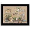 Farmhouse Bath Black Framed Print Bathroom Wall Art