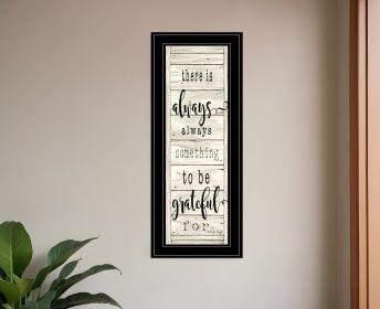 Be Grateful Collection 2 Black Framed Print Wall Art