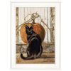 Black Cat 1 White Framed Print Wall Art