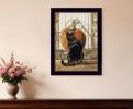 Black Cat 3 Black Framed Print Wall Art