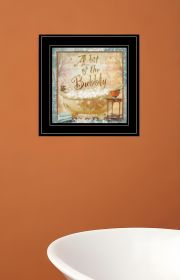 A Bit of Bubbly 2 Black Framed Print Bathroom Wall Art