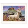 Royal Unicorn 2 White Framed Print Wall Art