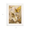 Flowers and Butterflies I 2 White Framed Print Wall Art