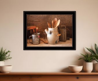 Grandmas Kitchen Tools 3 Black Framed Print Kitchen Wall Art