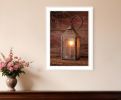 Innkeepers Lantern 3 White Framed Print Wall Art