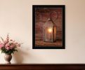 Innkeepers Lantern 2 Black Framed Print Wall Art