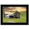 Mail Pouch Barn 5 Black Framed Print Wall Art