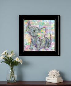 Elephant II 3 Black Framed Print Wall Art