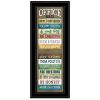 Office Rules 3 Black Framed Print Wall Art