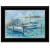 Dockside 3 Black Framed Print Wall Art