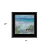 Blue Horizons 3 Black Framed Print Wall Art