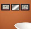 Set Of Three Hot Bath 18 Black Framed Print Bathroom Wall Art