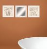 Set Of Three Soak and Unwind 2 White Framed Print Bathroom Wall Art