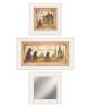 Set Of Three Nature Bath 1 White Framed Print Bathroom Wall Art