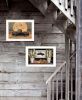 Set Of Two Harvest Moon 1 White Framed Print Kitchen Wall Art