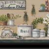 Set Of Three Farmhouse Kitchen 2 Black Framed Print Kitchen Wall Art