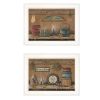 Set Of Two Shelf Treasures 1 White Framed Print Wall Art