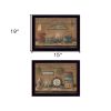 Set Of Two Shelf Treasures 3 Black Framed Print Wall Art