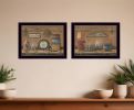 Set Of Two Shelf Treasures 3 Black Framed Print Wall Art