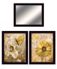 Set Of Three Butterflies 3 Black Framed Print Wall Art