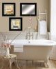 Set Of Three A Bit of Bubbly 2 Black Framed Print Bathroom Wall Art