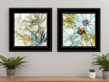 Set Of Two Sea Glass 2 Black Framed Print Wall Art