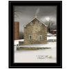 Cold Winters Night 2 Black Framed Print Wall Art