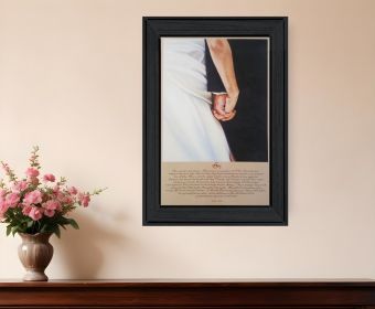 I DO 5 Black Framed Print Wall Art