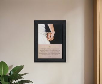 I DO 2 Black Framed Print Wall Art