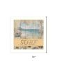 SURF White Framed Print Wall Art