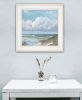 Beautiful Day Triptych III White Framed Print Wall Art