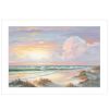 Golden Sunset on Crystal Cove 3 White Framed Print Wall Art