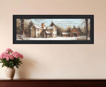 Peace In This Home Black Framed Print Wall Art