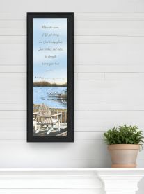 Strength 3 Black Framed Print Wall Art